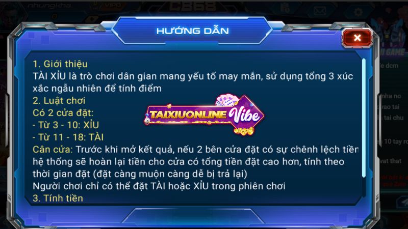 Quy tắc chơi tài xỉu Quy tắc chơi tài xỉu 